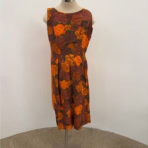 1960s Handmade Vintage Bubble Back Dress